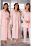 Pregnant Maternity Dressing Gowns and Pajamas Set 4 Pieces - 2
