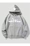Los Angeles Star Zipper Cardigan - Gray Printed Oversized Pocket Winter Hoodie