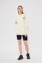 Unisex Cream Color Basic Sweatshirt Crew Neck Hoodie Printed 100% Cotton - 5