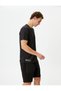 Sports T-Shirt Slogan Printed on the Back Crew Neck Short Sleeve - 2