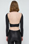 Shiny Backless Basic Crop - 4