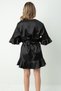 Belted Ruffled Satin Dressing Gown - 6