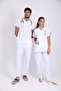 Unisex Terikoton Doctor Nurse Uniform Medical Uniform Surgical Top Thin Fabric (Top) - 2