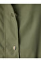 Hip Length Zippered Hooded Raincoat with Pockets - 6