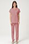 Lycra Scrubs Dusty Rose Bat Sleeve Doctor Nurse Jersey Team