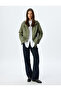 Hip Length Zippered Hooded Raincoat with Pockets