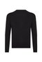Men's Black Crew Neck Modal Sweater - 2