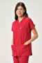 Lycra Scrubs Red Bat Sleeve Doctor Nurse Jersey Team - 3