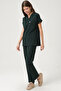 Lycra Scrubs Duck Green Bat Sleeve Doctor Nurse Jersey Suit - 3