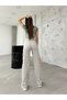 Women's Stone High Waist Wide Leg Cargo Pants - 4