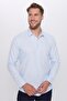 Men's Modern Fit Slim Fit Cotton Easy-Iron Dobby Blue Shirt