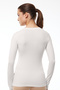 Women's Ecru Round Neck Long Sleeve Modal Body 182 - 3