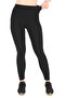 Women's Black High Waist Lycra Stretchy Raised Leggings - 6