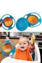 Non-Spill Food Plate Universal 360 Degree Rotating Food Container Plate Mother Baby Toy - 4
