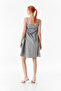 Side Tie-Detail Gabardine Dress - 4