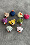 Amigurumi Keychain Navy Blue Handmade Knitted Accessory Organic Teddy Bear Bag Ornament (1 Pc) - 8
