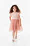 Girl's Printed Tulle Dress - 5