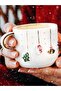 Christmas Mug with 24 Carat Gold Decoration, Christmas Embossed, Handmade Mug, 1 Piece, Christmas Mug