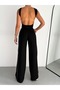 Modal Fabric Sweatpants with Side Stripes Loose Cut / Wide Cut Trousers with Side Stripes - 7