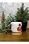 24 Carat Gold Decorated, New Year's Eve Christmas Candy Cane Embossed, Handmade Gift Mug - 5