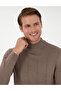 Mink Melange Slim Fit Half Turtleneck Sweater 50300460-Vr174 - 2