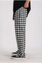 Square Plaid Patterned Casual Sweatpants - 4