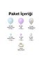 Balloon Set Macaron Blue-Purple-Metallic White 100-Piece Balloon Chain Set - 2