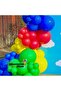 Balloon Set: Grass Green, Dark Blue, Red, Yellow, 60-Piece Balloon Chain Set - 4