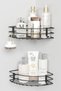 Adhesive Set of 2 Bathroom Corner Shelf Shower Shampoo Holder Wall Organizer Organizer Shelf