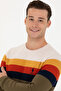 Men's Khaki Crew Neck Sweater 50275762-Vr027 - 2