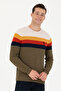 Men's Khaki Crew Neck Sweater 50275762-Vr027