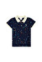Boy's Navy Blue Polo Neck T-Shirt 50278154-Vr033