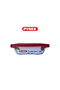 Cook&Go 0.8L Rectangle Storage Dish with Airtight Lid - RED - 4