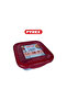 Cook&Go 0.8L Square Storage Dish with Airtight Lid - Versatile Freezer-to-Oven Solution - RED