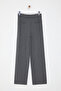 Gri Wide Leg Geniş Paça Pileli Dokuma Pantolon TWOAW25PL00105 - 7
