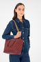 Claret Red Women's Cross Shoulder Bag 05Po24K1677