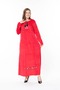 Women's Long Sleeve Velvet Dress - 3
