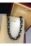 5mm King Men's Steel Black and White Necklace • in Light Box • for Lover • for Wife • Necklace for Dad - 3