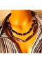 Onyx 2 Row Evil Eye Protection Power and Peace Necklace