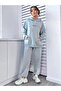 Women's Brooklyn Printed Hooded Sweatshirt Tracksuit Bottom Top Set