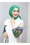 Claret Red Venetian Hijab Double Set - 2