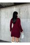 Women's Mini Ribbed Winter Knitwear Dress - 4