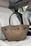 Women's Green Suede Leather Long Strap Magnet Closure Shoulder & Hand Bag - 8