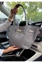 Women's New Season Suede Leather Long Strap Shoulder & Hand Bag with Magnet Closure - 6