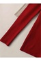 Unisex Red Beige Black 3-Piece Ready Pack Cotton Turtleneck Ribbed Slim Fit Turtleneck Sweater - 3