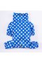 Blue Dots Dog Jumpsuit Raincoat Dog Raincoat Dog Outfit Dog Suit - 4
