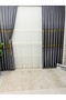 Nivemeshome Fiona Navy Blue Gold 1/3 Frequent Pleated Background Curtain Apm