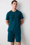 Love Multicolored Pajama Set with Shorts - 2