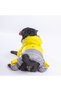 Yellow-Grey Bicolor Dog Jumpsuit Raincoat Dog Raincoat Dog Outfit Dog Dress - 2