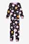 Cotton Girl's Pumpkin Multicolor Pajama Set